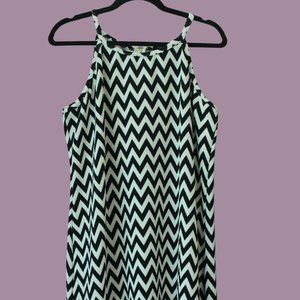 Halter Style Chevron Dress